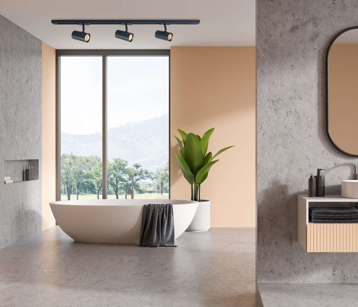 Prime 3-Spotsskinne GU10 Svart