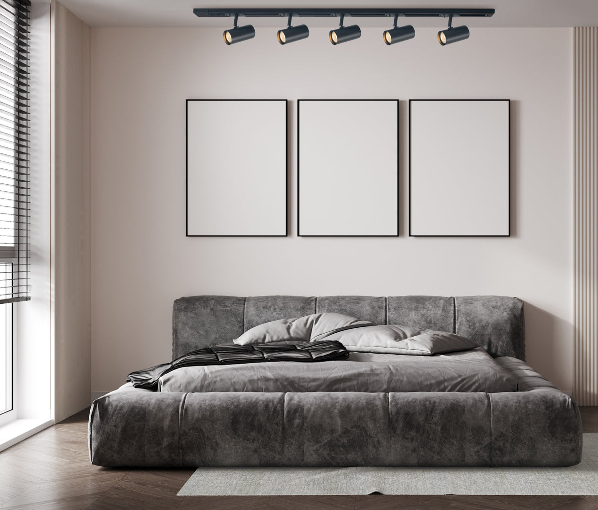 Prime 5-Spotsskinne GU10 Svart