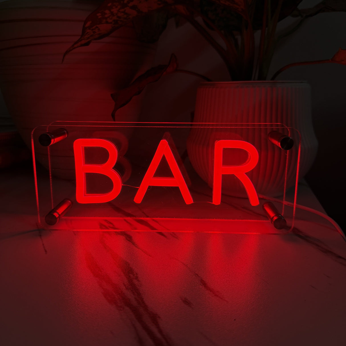 Bar LED Neon Box Bordlampe