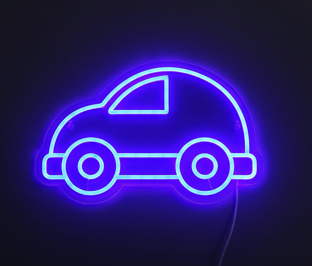 Bubble Car Neon Vägglampa Blå-Lampconcept.se