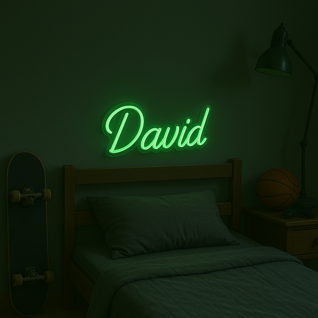 Neon Navneskilt Grønn