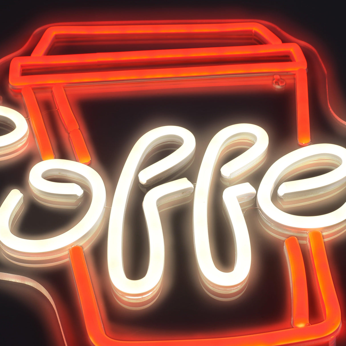 Coffee Cup Neon Vägglampa-Lampconcept.se