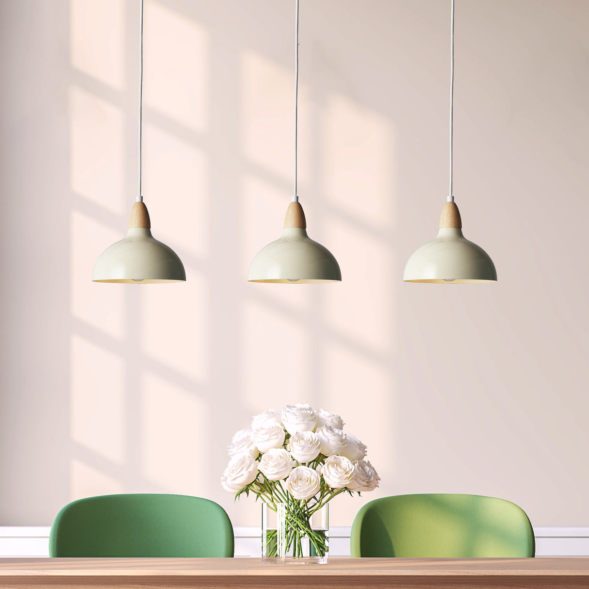 Oak Pendel Ø19 Glossy Vanilje