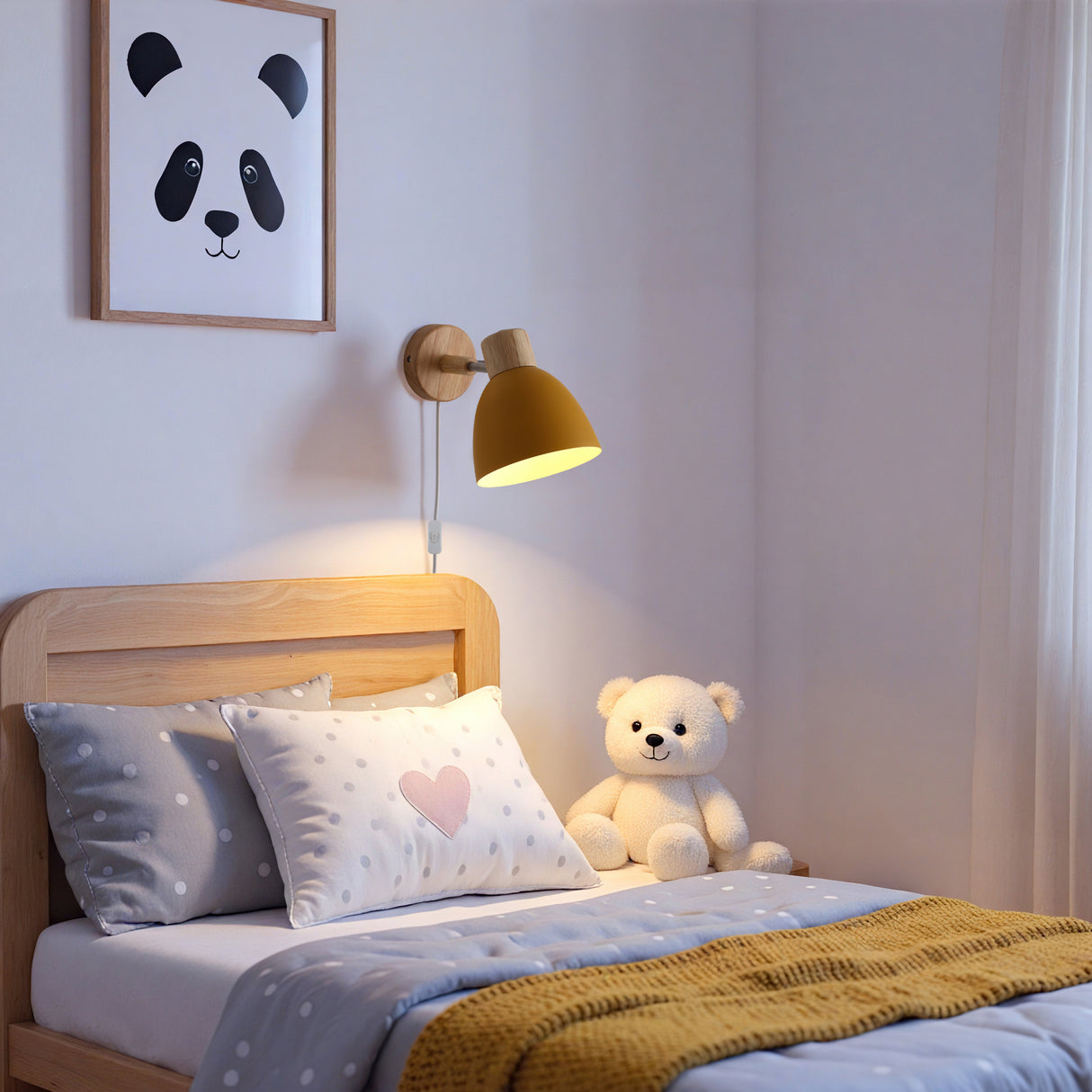 Pino Vegglampe Mustard