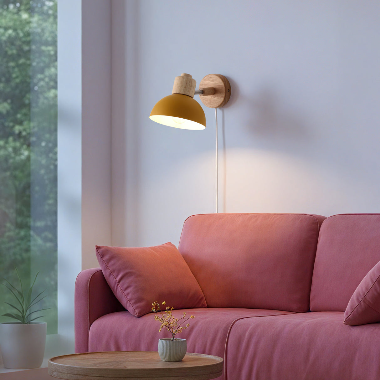 Boom Vegglampe Mustard