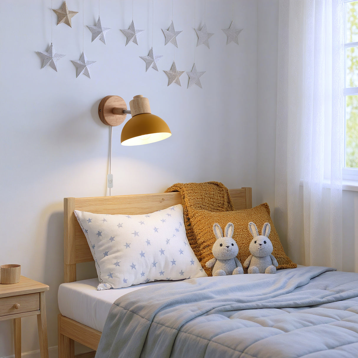 Boom Vegglampe Mustard