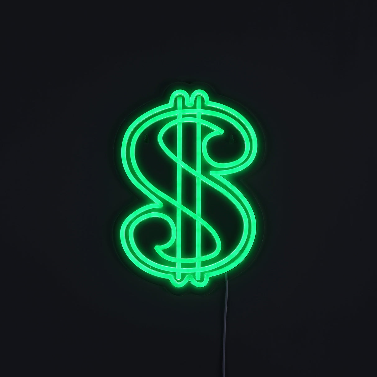 Dollar Sign Neon Vägglampa-Lampconcept.se