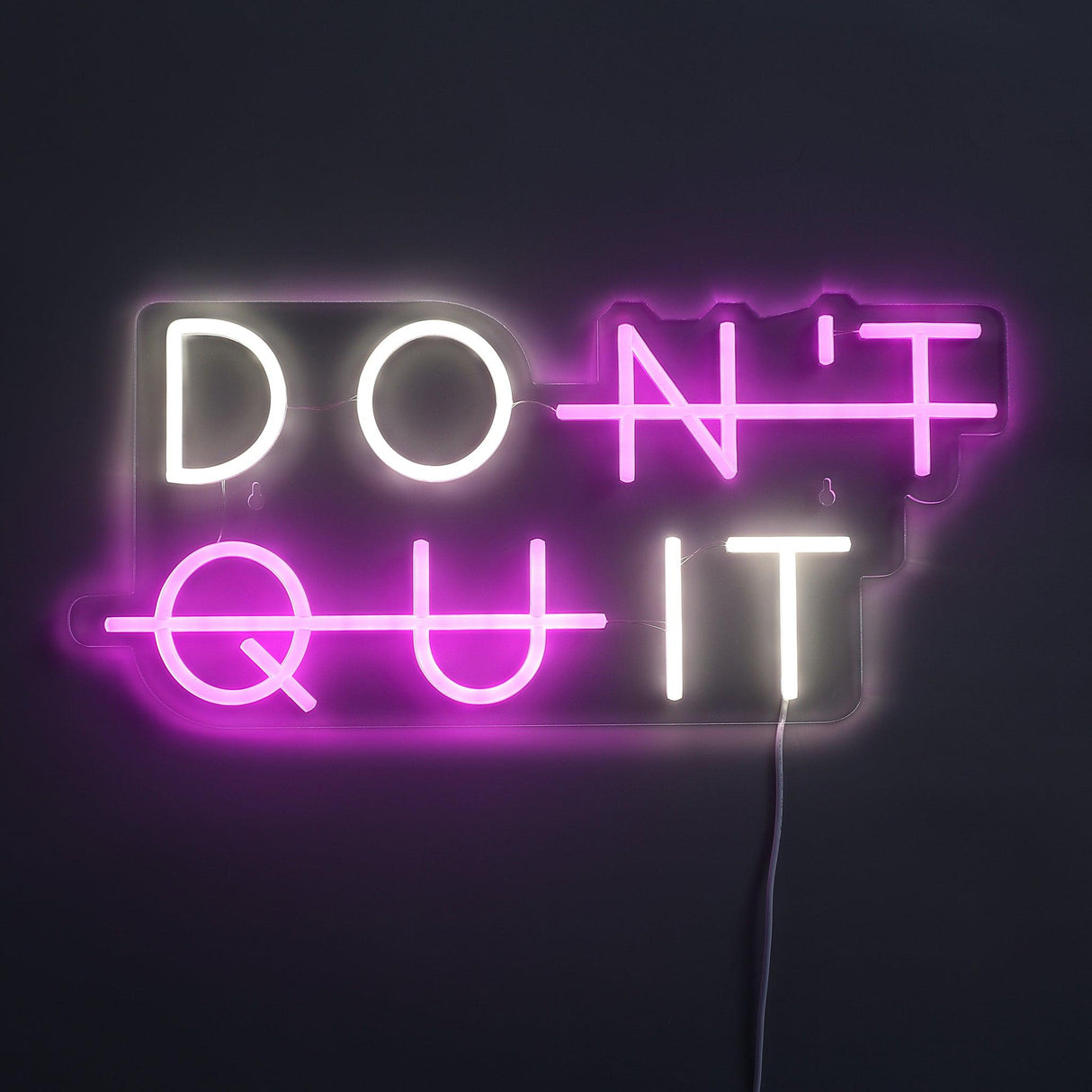 Don't Quit Neon Vägglampa Ljusrosa-Lampconcept.se