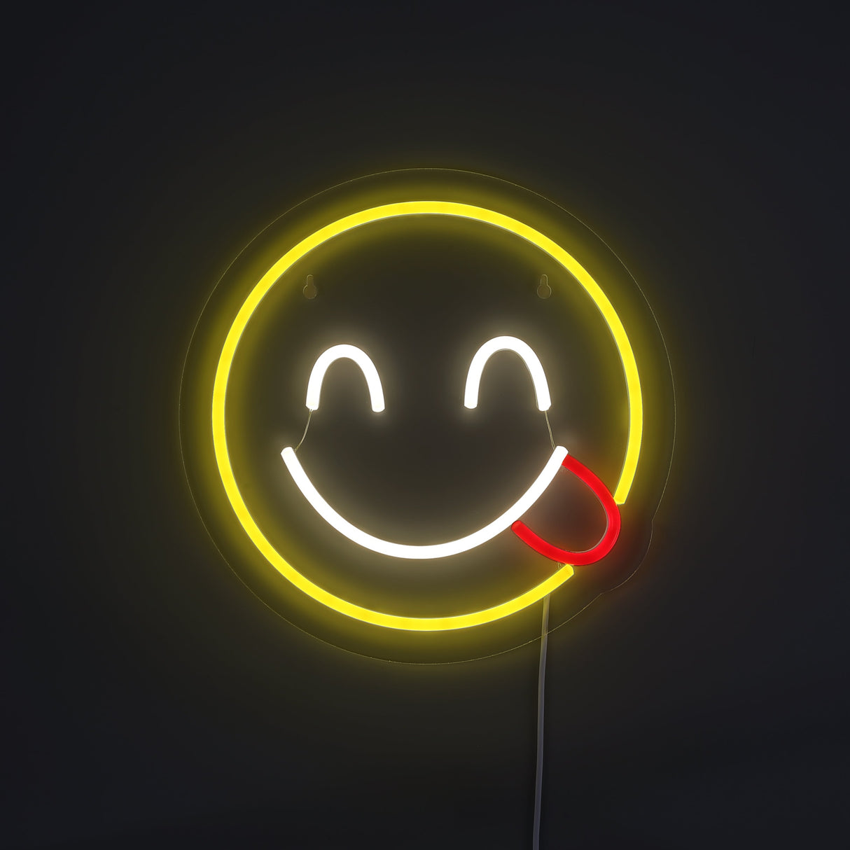 Emoji Yummy Neon Vägglampa-Lampconcept.se