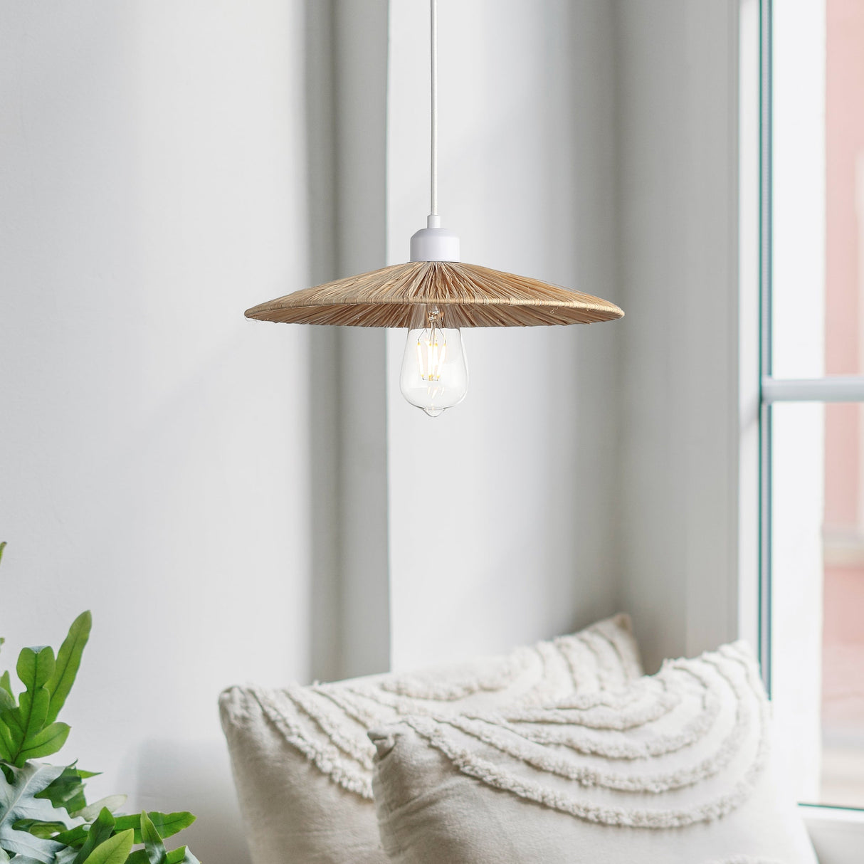 Float Raffia Taklampa Ø35-Lampconcept.se