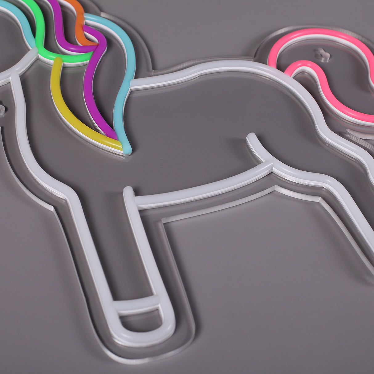 Unicorn Mama Neon Vegglampe