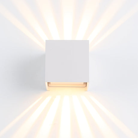 Sunset IP65 6W Utendørs Vegglampe Hvit