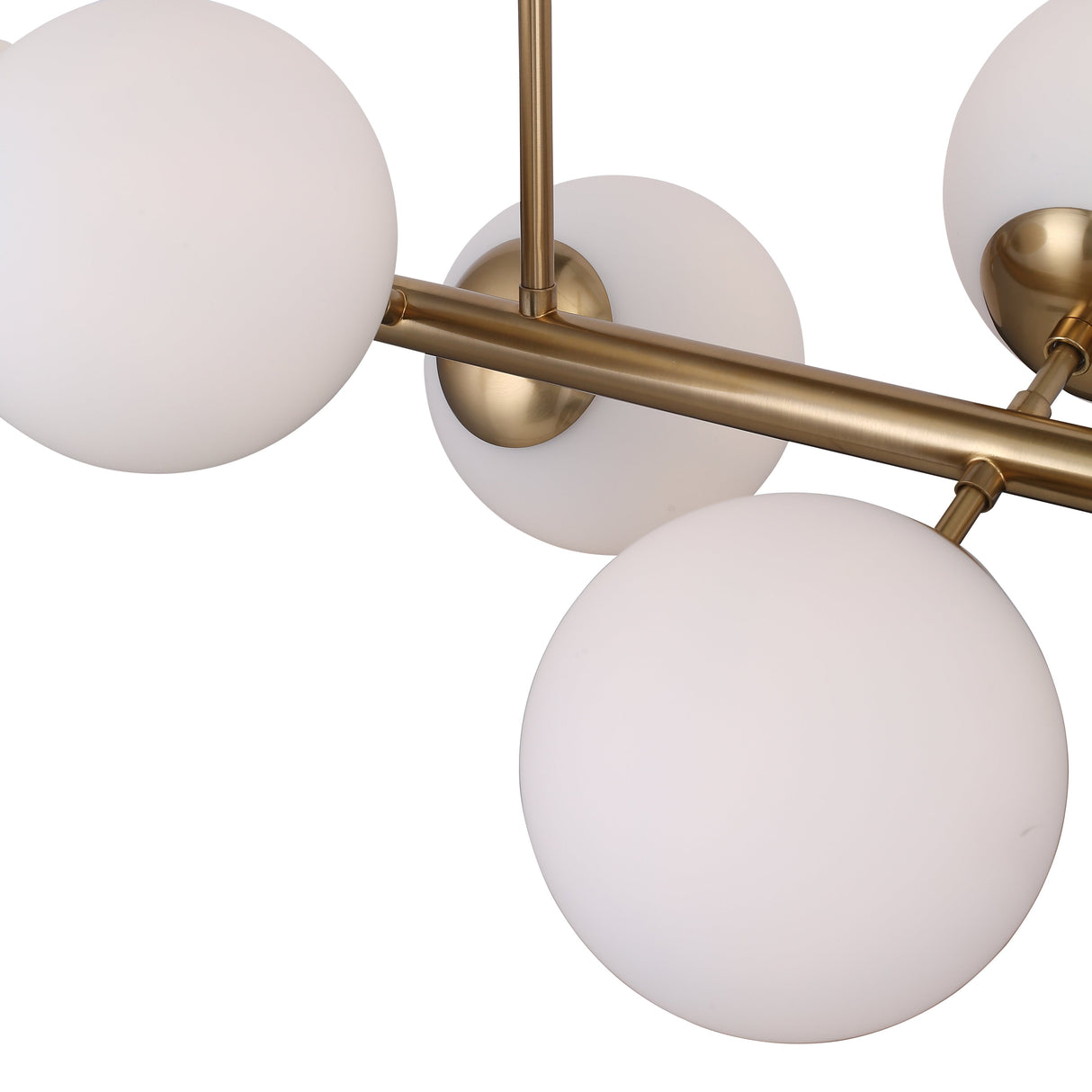 Lugano Langbordslampe Messing/Opal