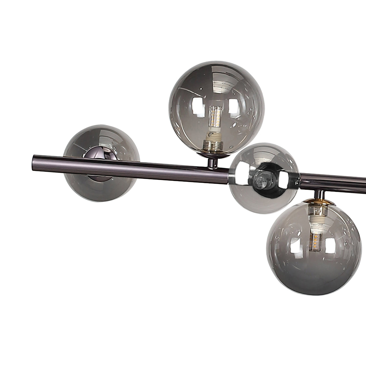 Valencia Langbordslampe Svart Titanium/Smoke