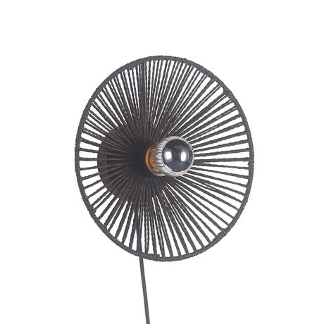 Wave Vägglampa Ø30 Sort-Lampconcept.se