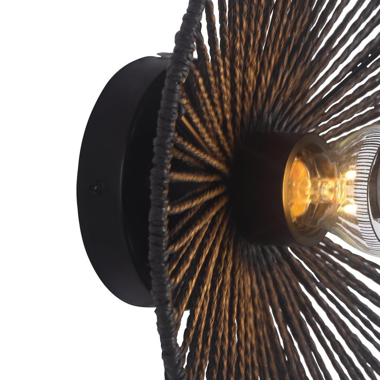 Wave Vägglampa Ø30 Sort-Lampconcept.se