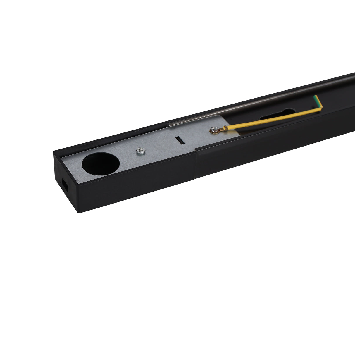 Strømskinne 1-faset 1 m svart