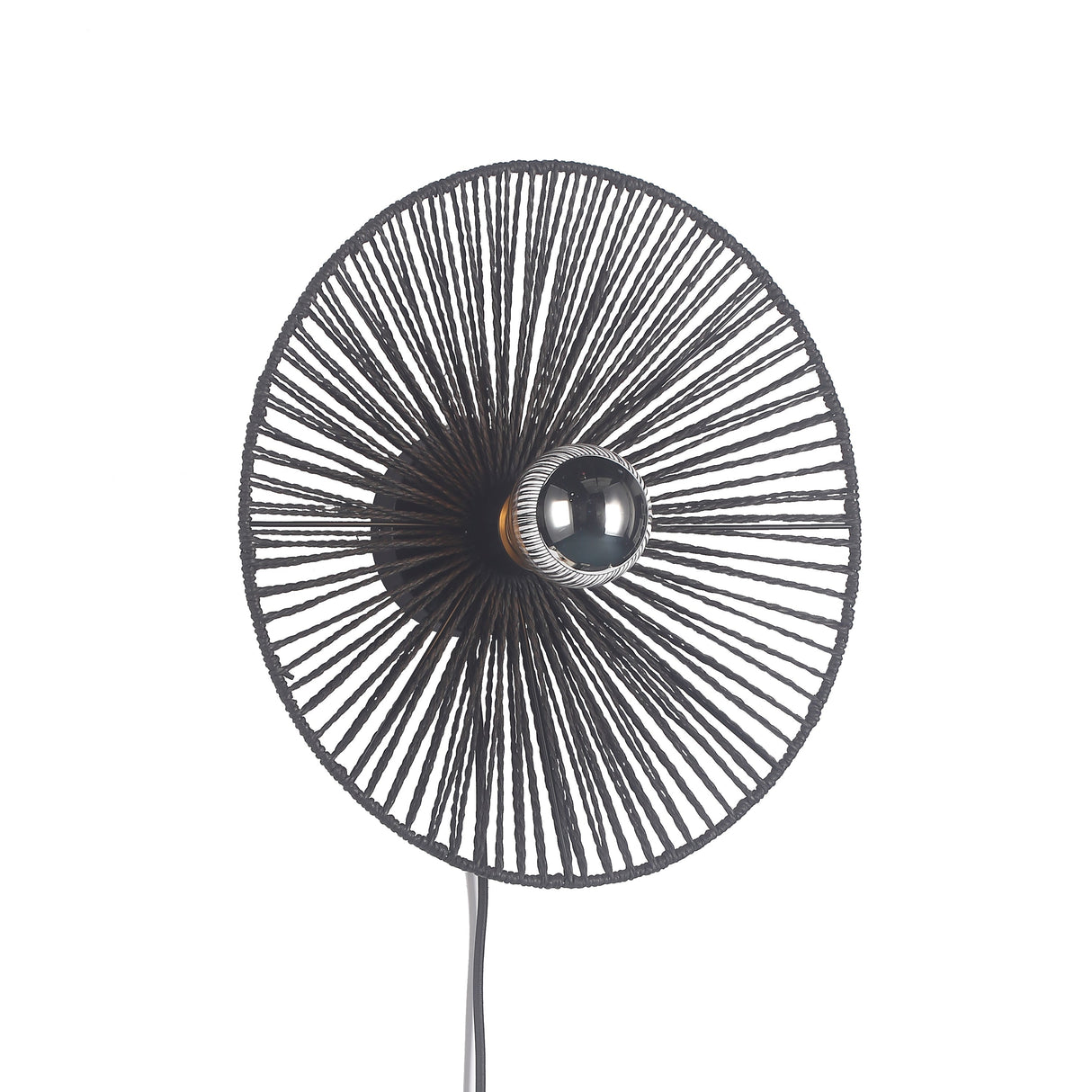 Wave Vägglampa Ø40 Sort-Lampconcept.se