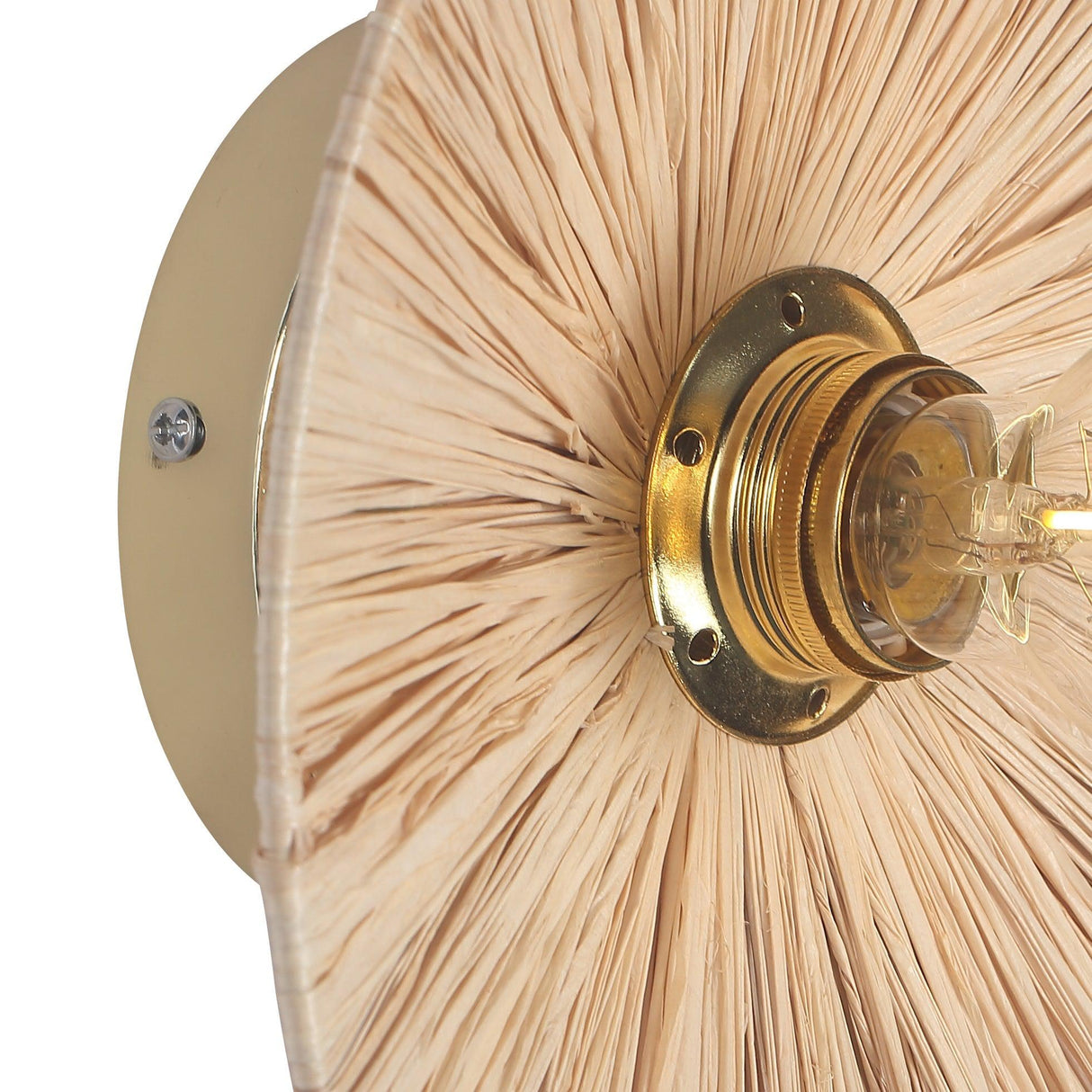 Flare Raffia Vägglampa Ø30-Lampconcept.se