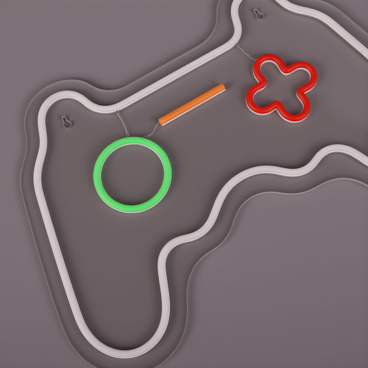 Joystick Neon Vegglampe Hvit