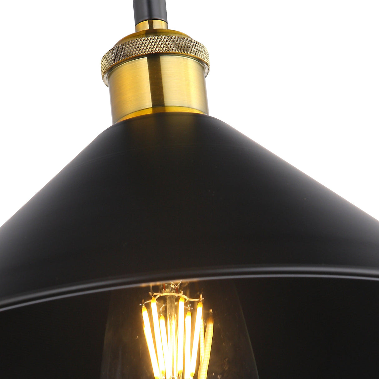 Coffee Taklampa Ø30 Svart/Mässing-Lampconcept.se