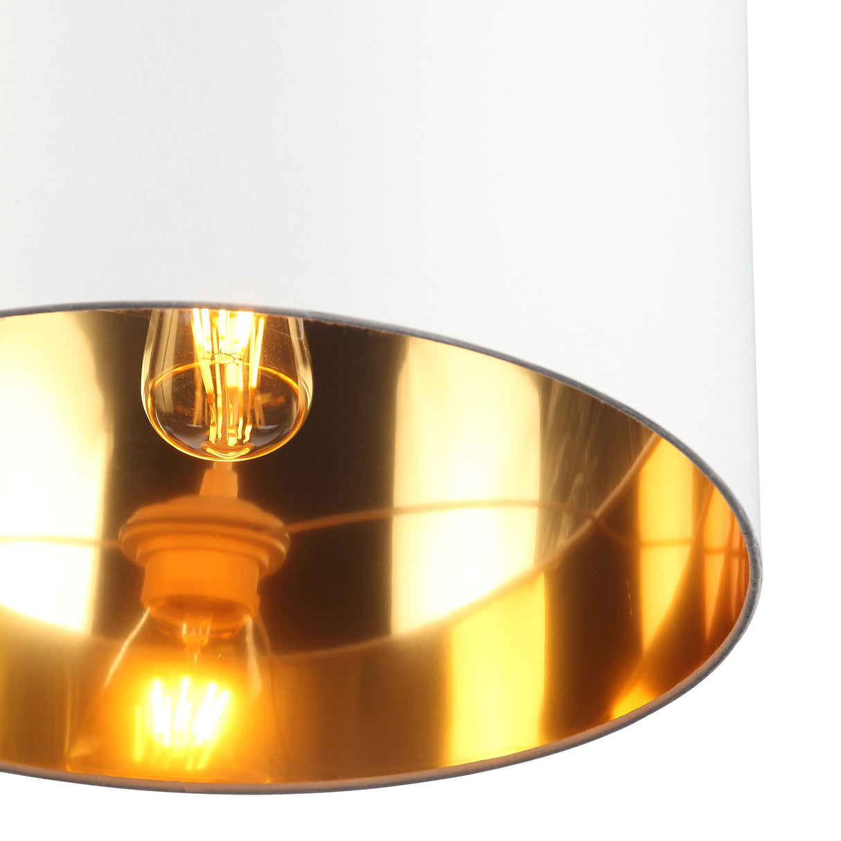 Drum Pendel Ø40 Hvit/Messing