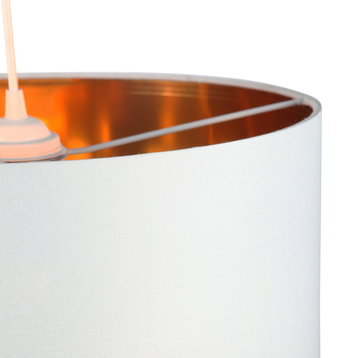 Drum Pendel Ø40 Hvit/Messing