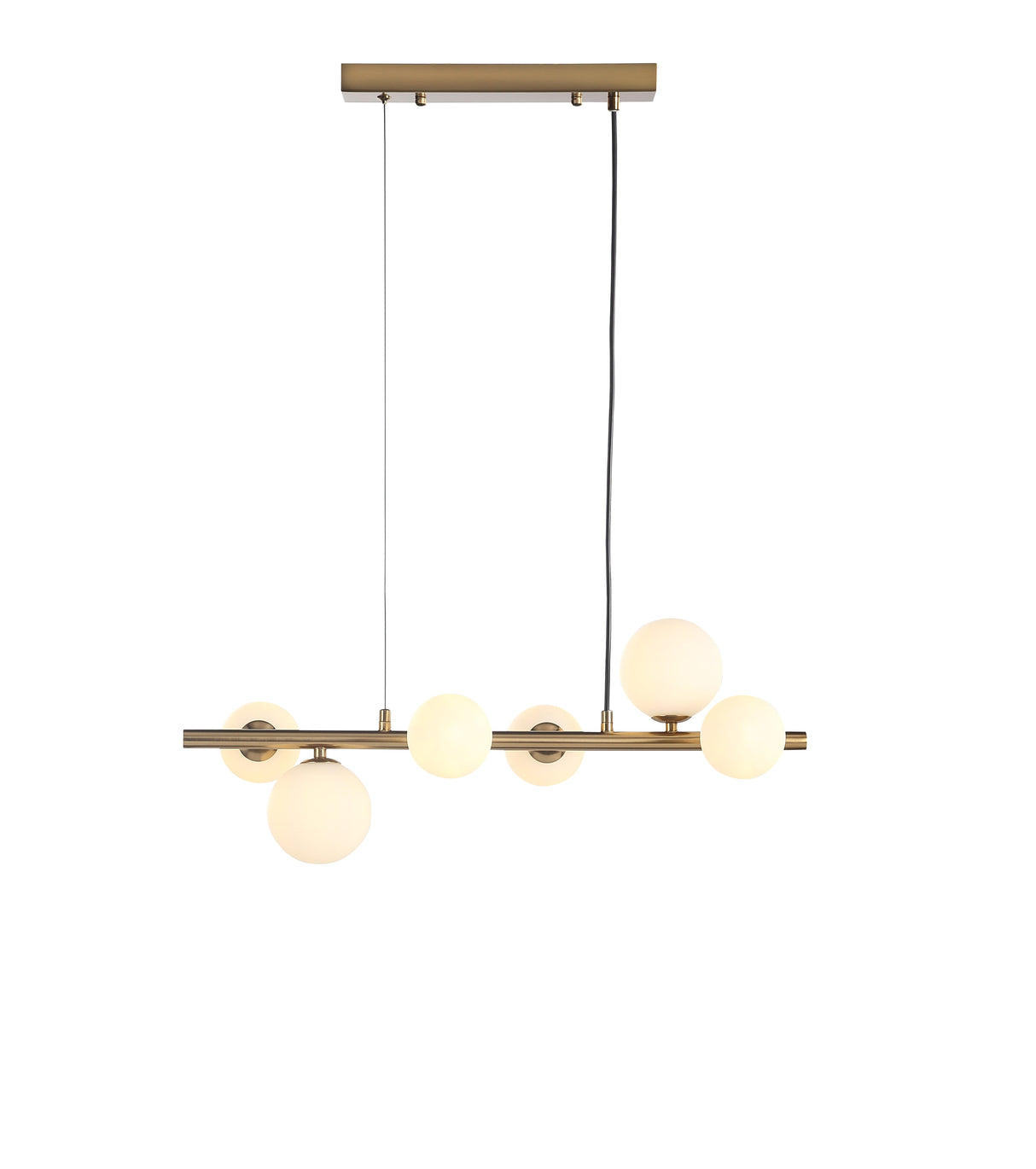 Valencia Small Langbordslampe 63cm Messing/Opal