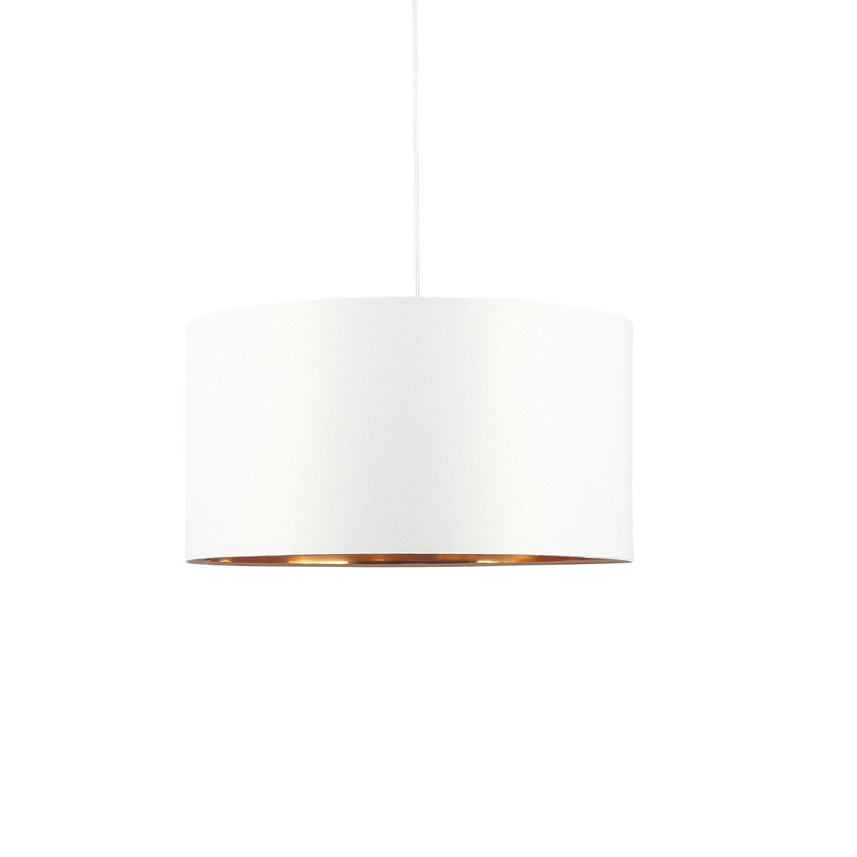 Drum Pendel Ø50 Hvit/Messing