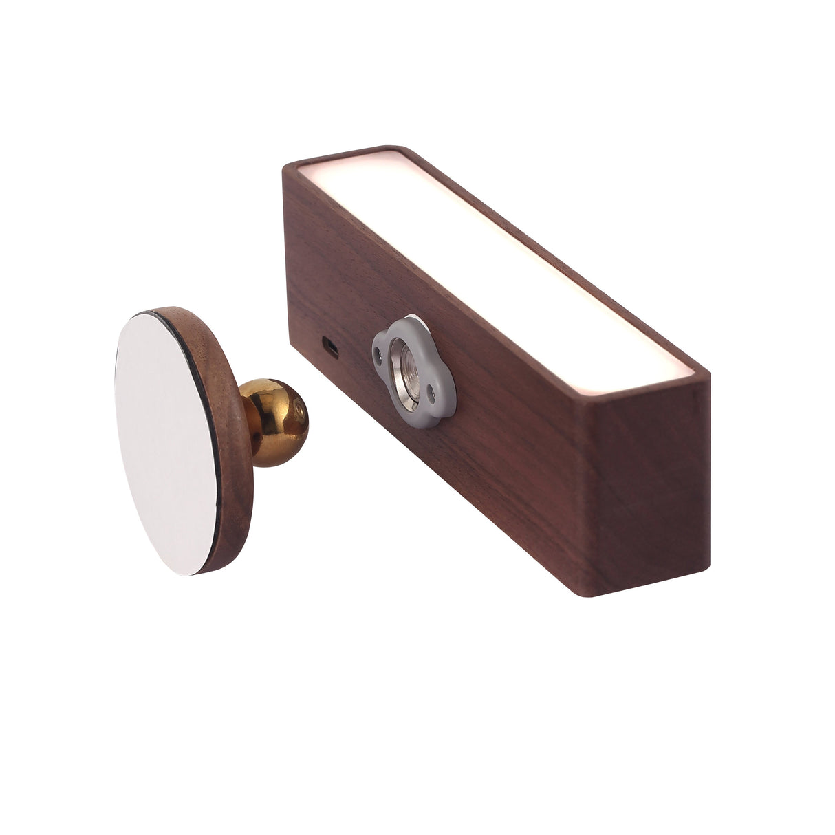 Berk Trådløs Vegglampe Mørk Björk