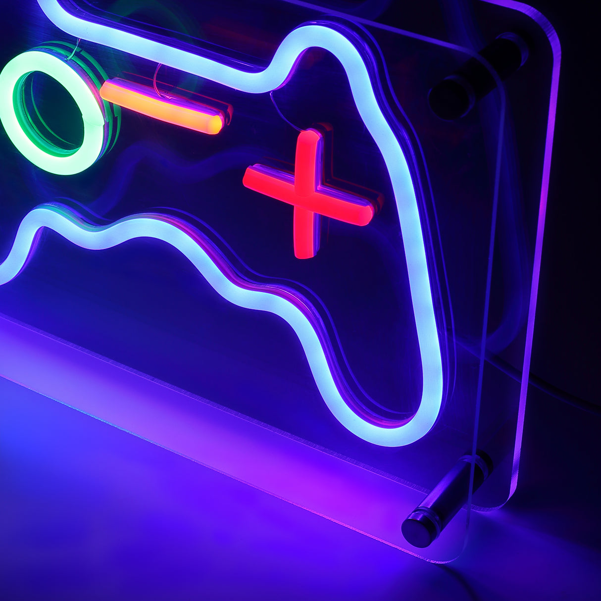 Joystick LED Neon Box Bordlampe