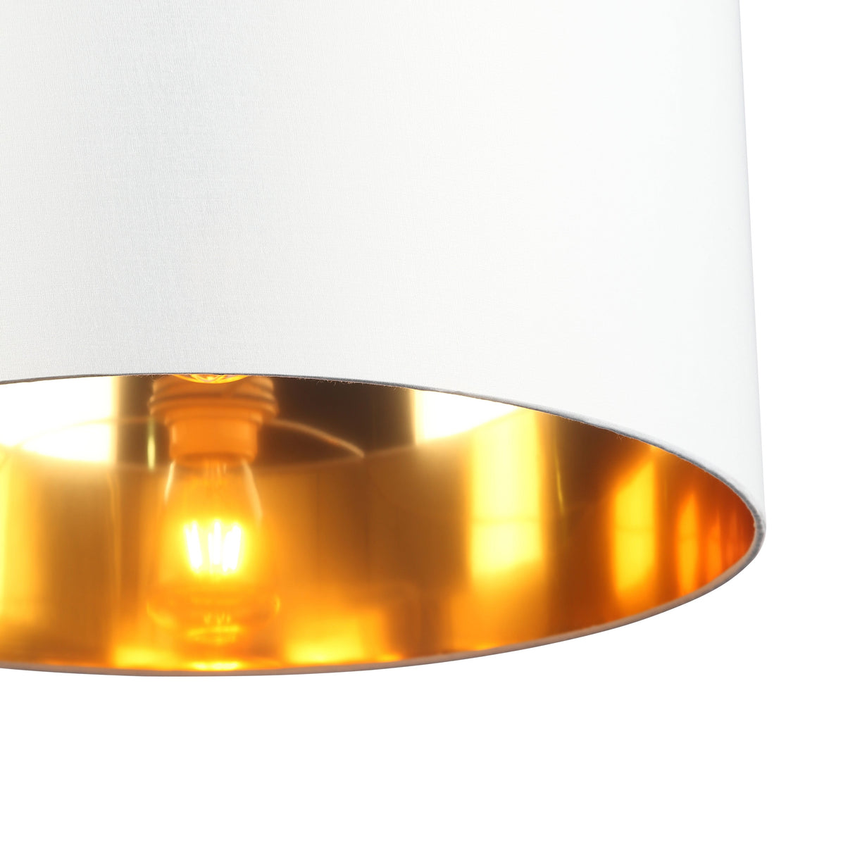 Drum Pendel Ø50 Hvit/Messing