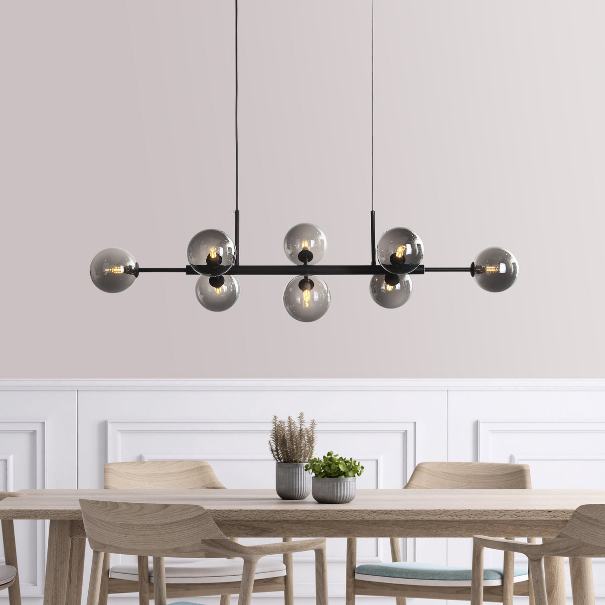 Seti Langbordslampe Smoke/Smoke