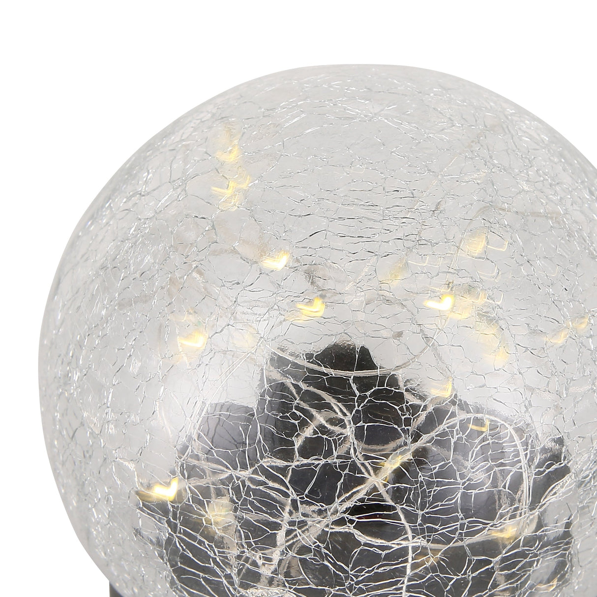 Solcelle Glasskule 10cm