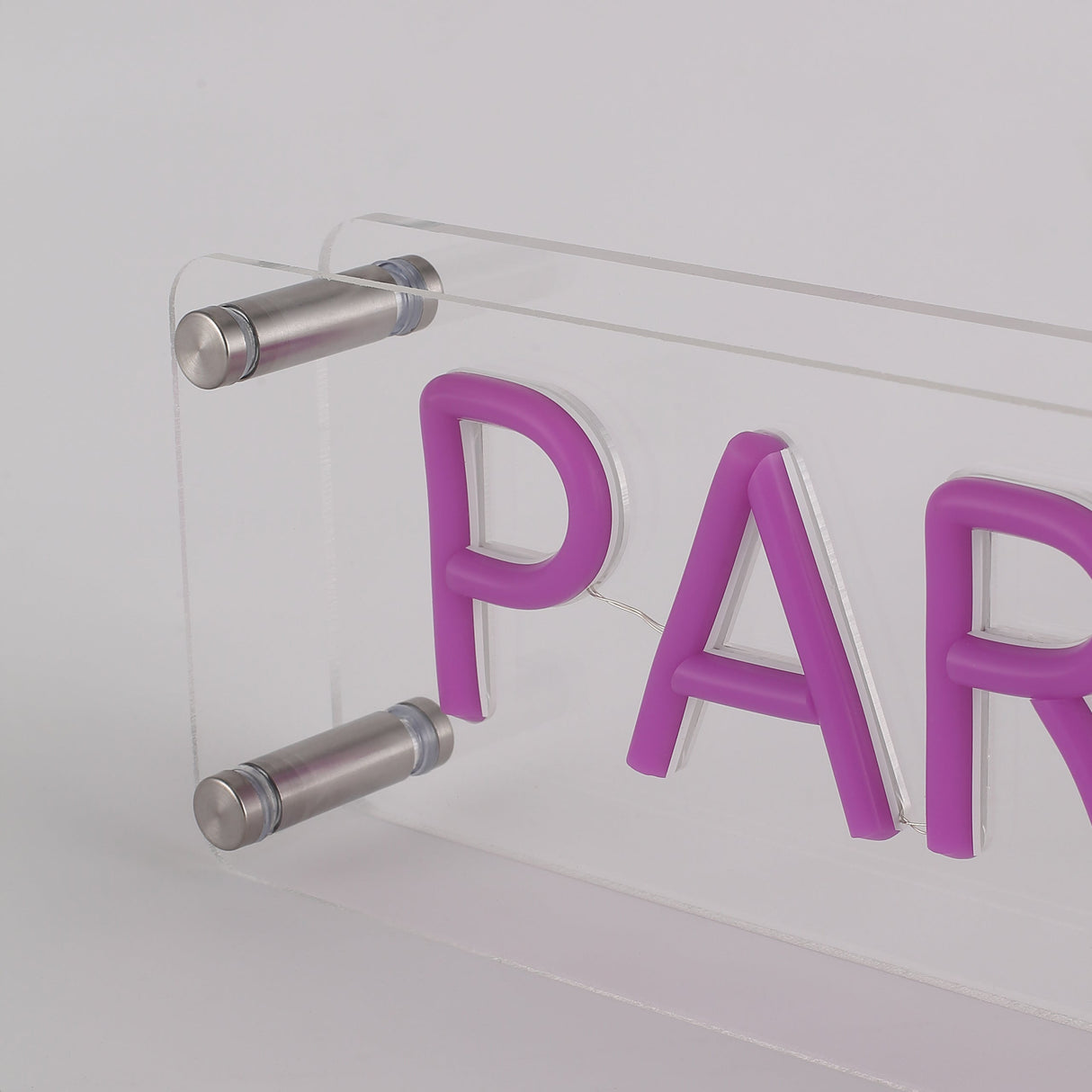 Paris LED Neon Box Bordlampe