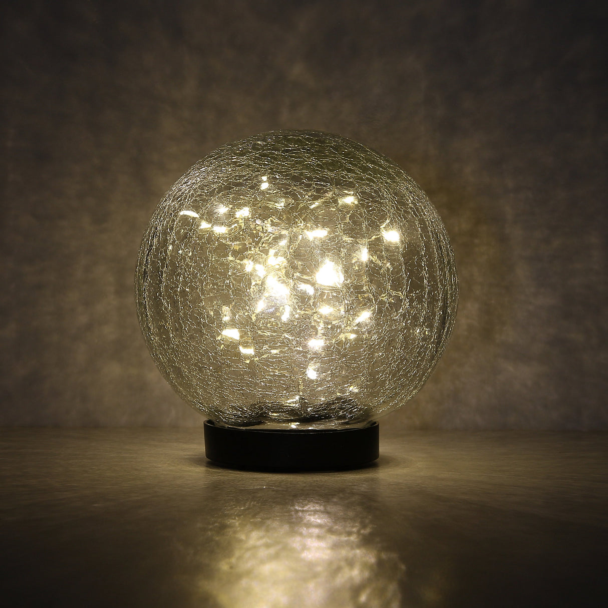 Solcelle Glasskule 15cm