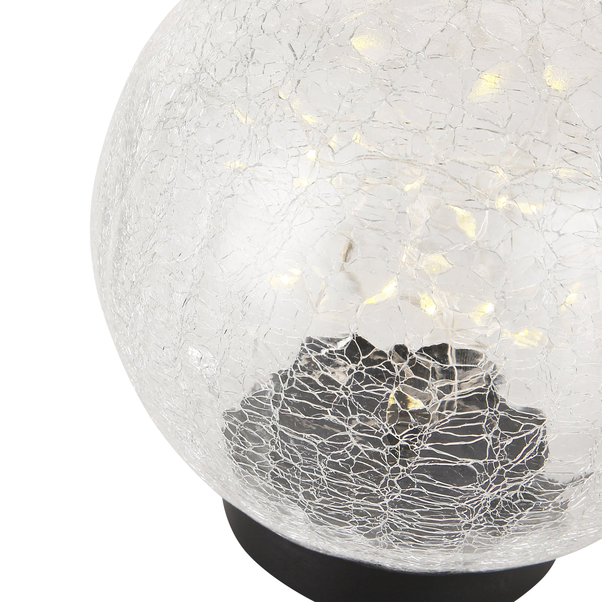 Solcelle Glasskule 15cm