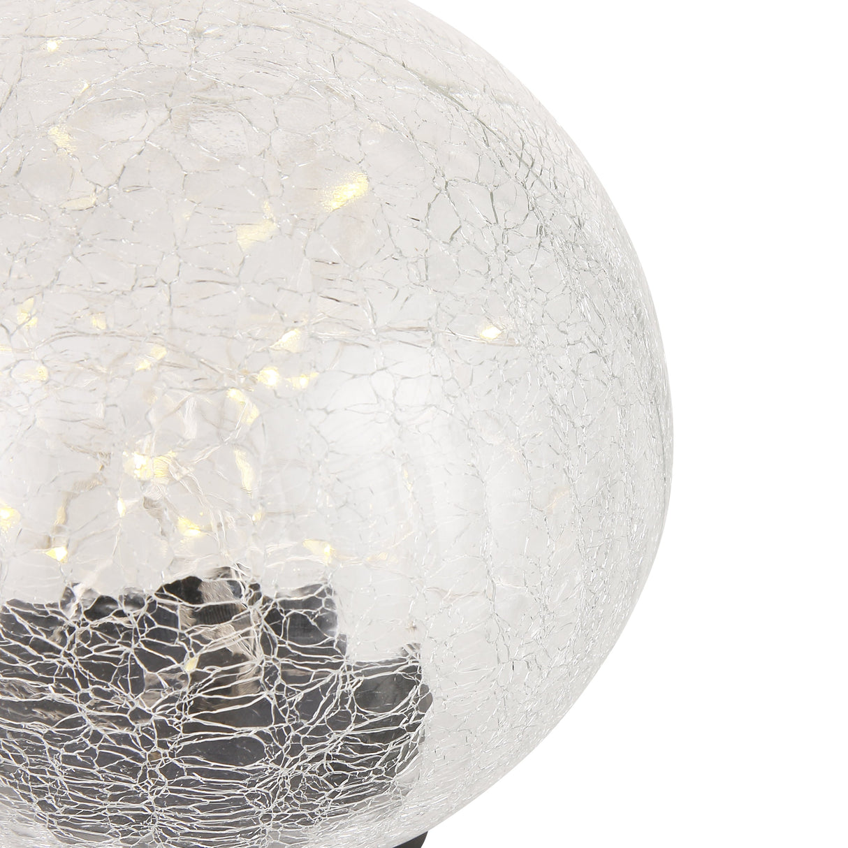 Solcelle Glasskule 15cm