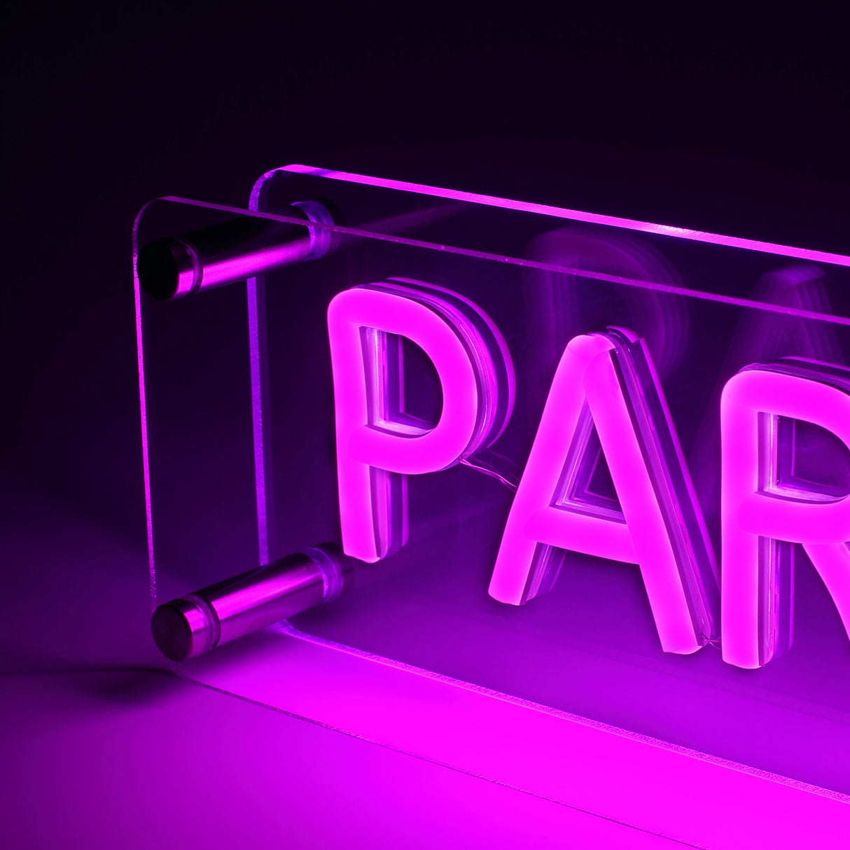 Paris LED Neon Box Bordlampe