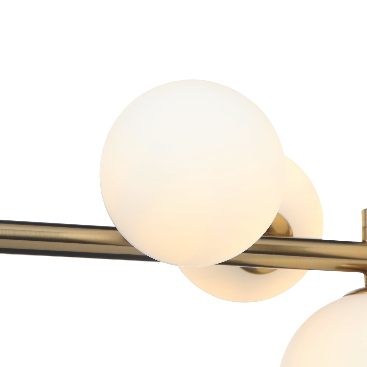 Florence Långbord Taklampa Mässing/Opal-Lampconcept.se