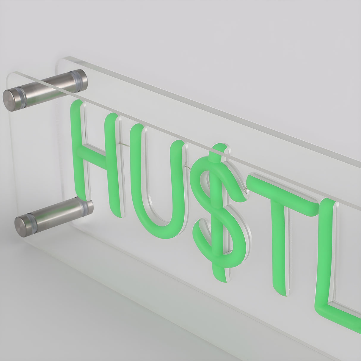 Hustle LED Neon Box Bordlampe