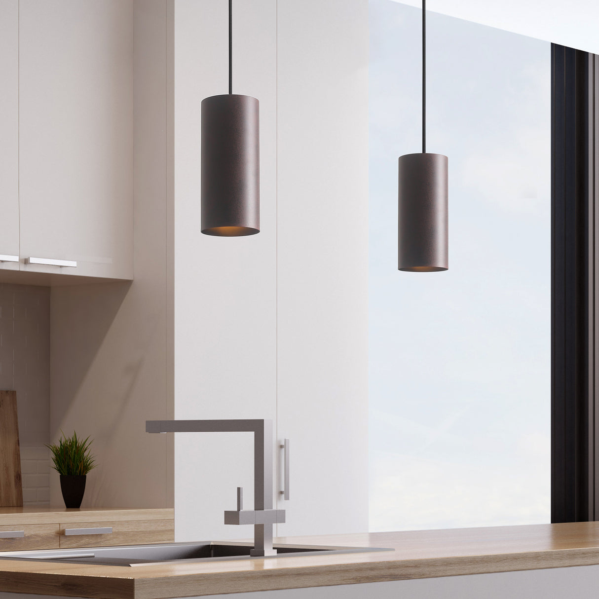 Big Tube Taklampa H27 Rost-Lampconcept.se