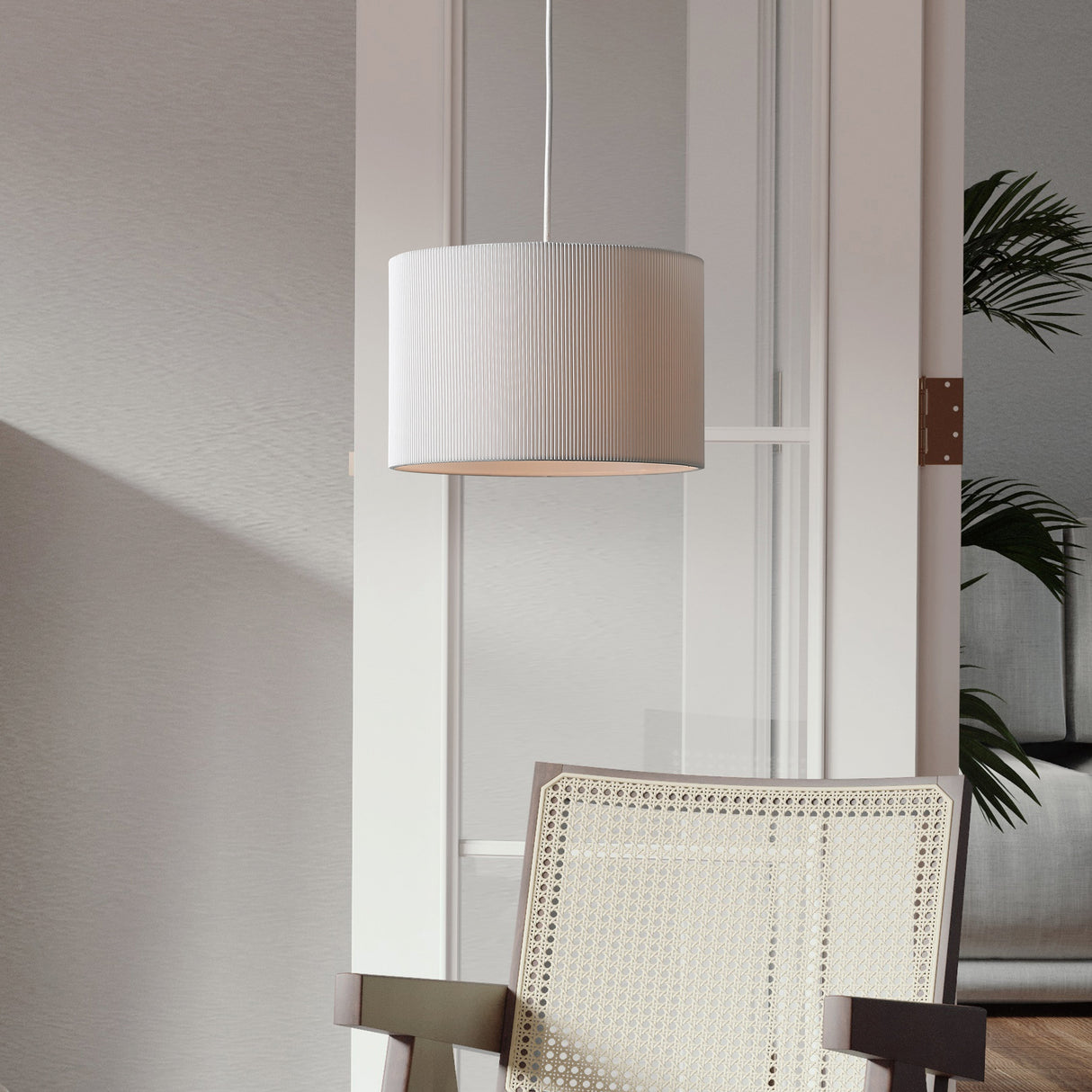 Drum Taklampa Ø30 Plisse-Lampconcept.se