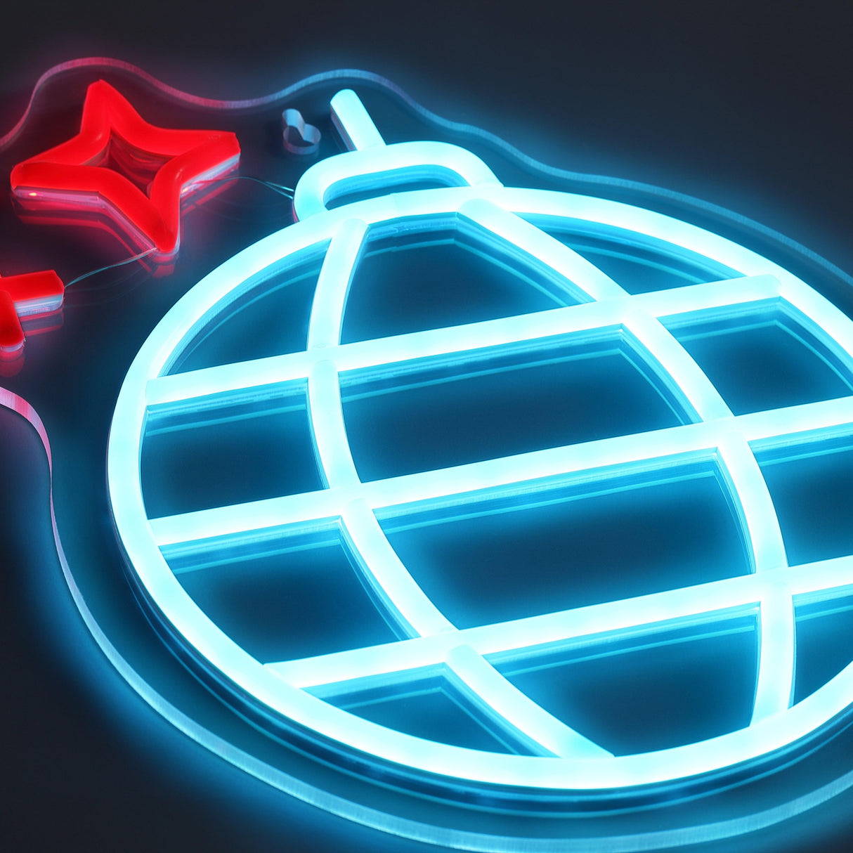 Disco Ball Neon Vägglampa-Lampconcept.se