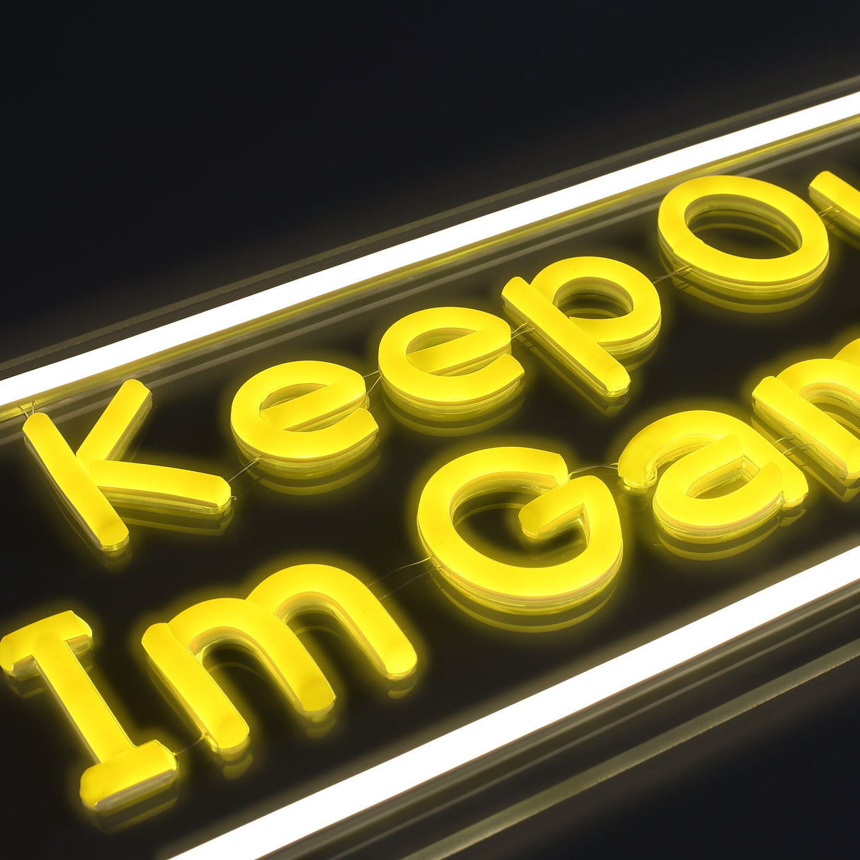 Keep Out Im Gaming Neon Vägglampa-Lampconcept.se