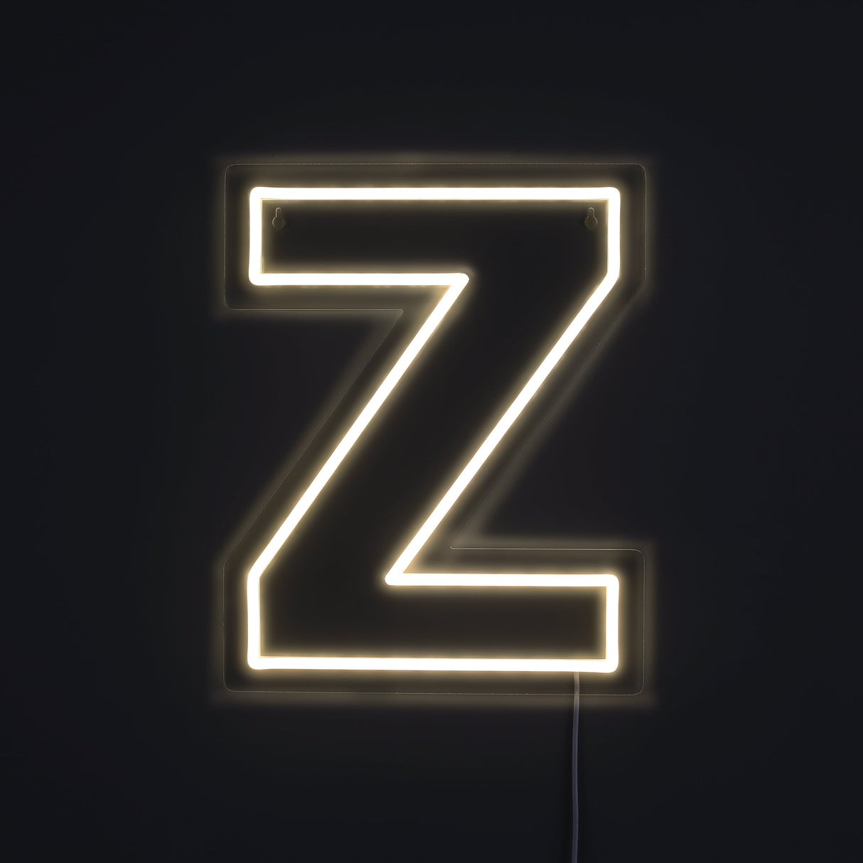Bokstav Z Neon Vegglampe