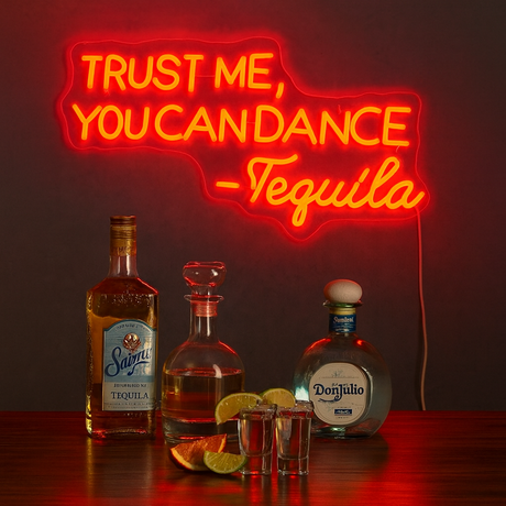 Trust Me You Can Dance Neon Vegglampe Rød