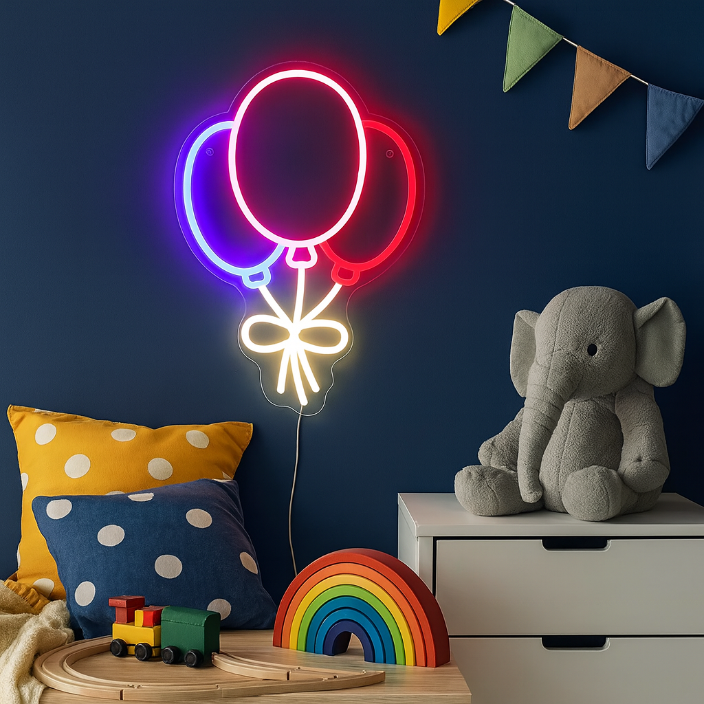 Balloons Neon Vegglampe