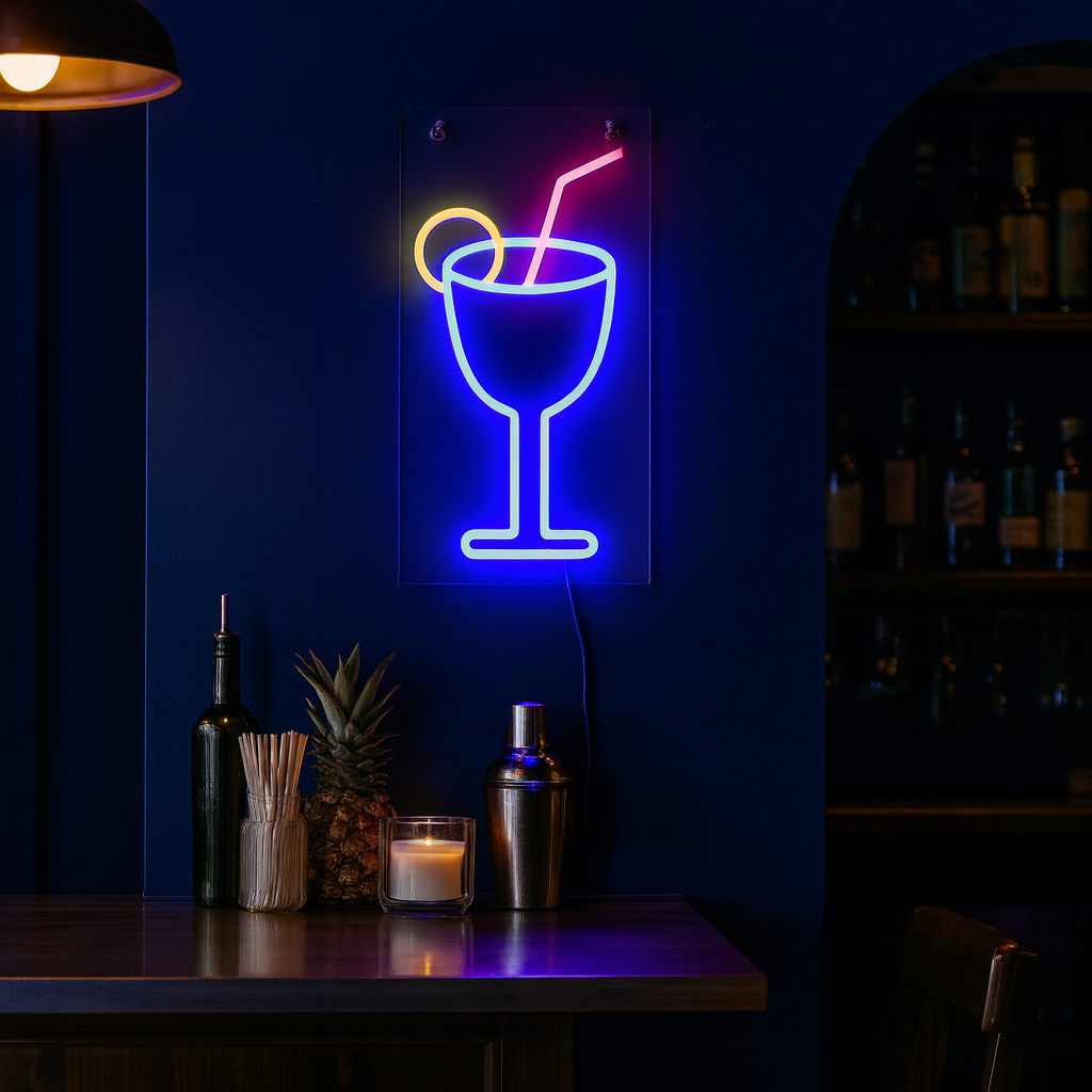 Drink Neon Vegglampe