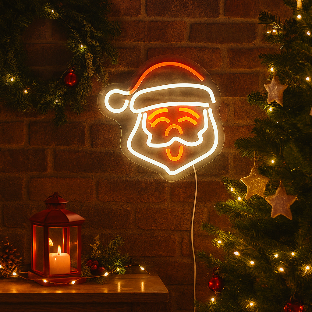 Tomte Neon Vegglampe